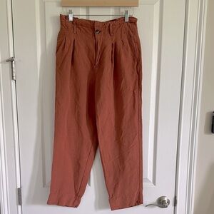 Madewell Rusty Brown Chinos Relaxed Fit High-Waisted